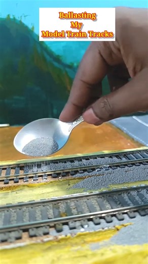 ASHIM SUTAR on Instagram: "Ballasting my Indian Railways ho scale model railroad tracks! 😊😊😊 #reelitfeelit #indianrailways #hoscale #modeltrains #miniatureart"