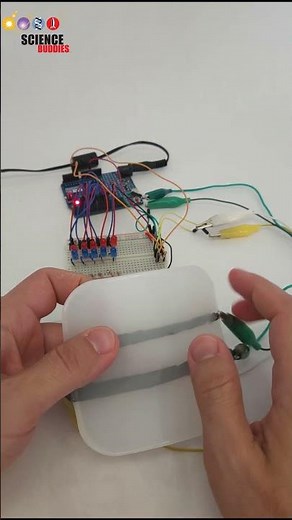 stretchy robotic skin with conductive fabric | science project