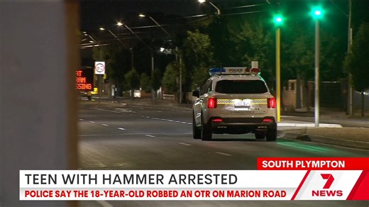 A teenager armed with a hammer has robbed an OTR on Marion Road. | 7NEWS Adelaide