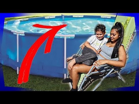 How to turn a TRAMPOLINE into a SWIMMING POOL!