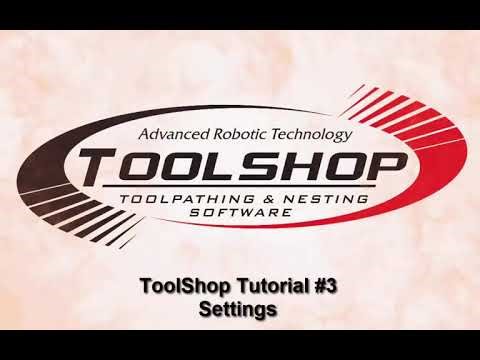 ToolShop Tutorial #3 - Basic Settings