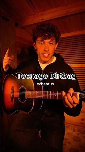 Teenage Dirtbag - Wheatus | Easy Acoustic Guitar Tutorial 🎸 #guitartutorial