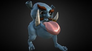 big head monster - 3D model by YunXi Zheng (SamMi) (@yunxizheng)