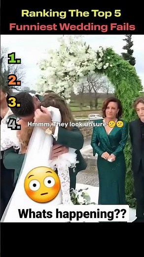 Top 5 Funniest Wedding Fails 😭😭#shorts #shortvideo #wedding