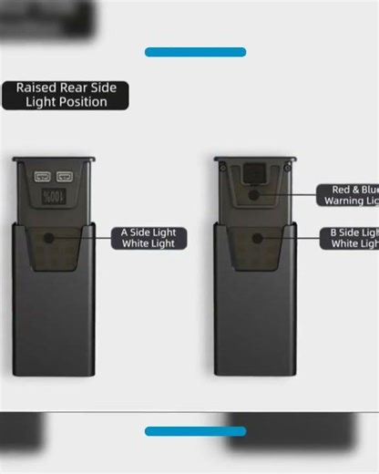 Pink-Blue Magnetic Flashlight: Spotlight, COB Flood, Red&Blue Warning