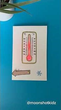 DIY “Thermometer” interactive light-up card. Easy and fun paper circuit project for beginners