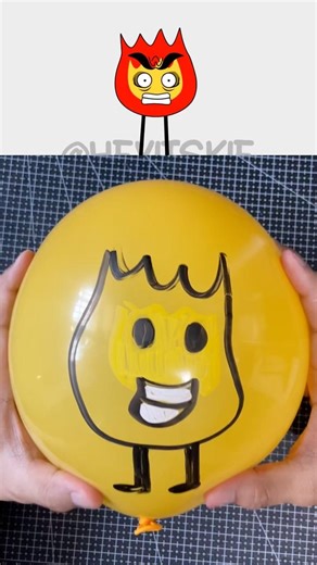 I made Sprunki OC Firey (from BFDI) out of Balloon​⁠​​⁠​⁠ ​⁠​⁠​​⁠​⁠​​#sprunki #diyballoon