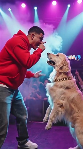 ###up dog and man sing a rap song
