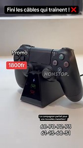 Ne laissez plus vos manettes traîner ! Avec notre dock de charge double, rangez et chargez deux manettes PS4 en même temps. ⚡🎮✅ Charge Rapide & Sécurisée✅ Indicateur de niveau de charge (LED)✅ Design compact et stylé📍 Lieu : Ouaga, vers l’échangeur de l’est.📞 Infos & Commandes : 60 70 72 73 (Appel / WhatsApp)👇 Stock limité chez Akano Phone Store !#AkanoPhoneStore #PS4 #DockPS4 #ChargingStation #Ouagadougou #BurkinaFaso #Gaming226 #AccessoireGaming #PromoOuaga #TechBurkina #PlayStation4 #Game