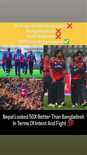 Nepal vs Bangladesh 🔥 | Intent & Fight Made The Difference!#shortvideo