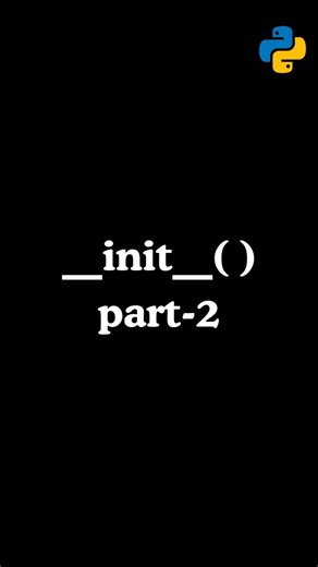 MahabBasha on Instagram: "Why __init__ Is Needed Even When We Have Instance Methods #PythonOOPS #PythonClasses #LearnPython #PythonBeginners #PythonShorts python init method, python instance method vs init, python class initialization, python oops explained, python object creation, python constructor python, python self keyword"