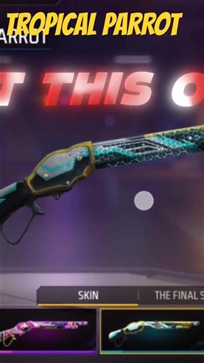 TROPICAL PARROT SKIN 🥹🔥#shorts #freefire
