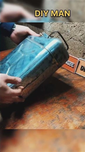 The Perfect Military Green Finish: Painting a Rusty Can! #SprayPaint #glossyskin