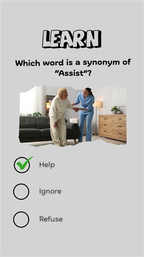 English Quiz: Calm Antonym, Sturdy & Assist Synonyms! #EnglishQuiz #LearnEnglish