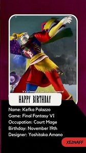 Happy Birthday: Kefka Palazzo (Final Fantasy VI)