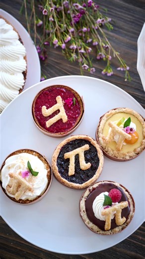 “Math, math is so much fun, so much fun for everyone.” says the lyrics of this song. LOL For sum math is a blast, but some of us do not find math fun or easy. Either way, math is a necessary part of life. So, let's celebrate math in the most fun way possible by adding Pie to π. March 14th - 3.14 is pi day. We will celebrate with every pie adorned with an all-butter pastry π symbol and slab pies with a box full of pastry numbers to create and eat. If you’re a math geek or hoping to create a few t