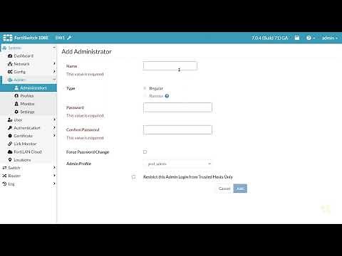 47 FortiSwitch Standalone GUI