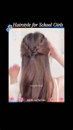 Hairstyle for School Girls 🎒 Tutorial 💮 Fairy Hair Lab 🍁