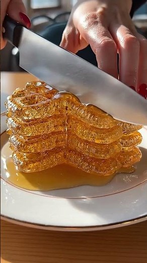 ASMR Slicing Glitter Glass Waffles - So Shiny & Sparkly ✨ #OddlySatisfying #slicingasmr