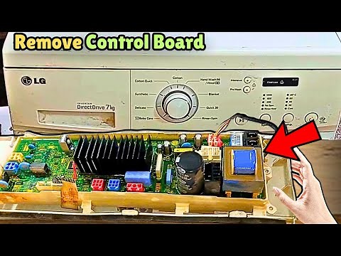 How to Safely Remove Washing Machine's Circuit Board! LG Washer