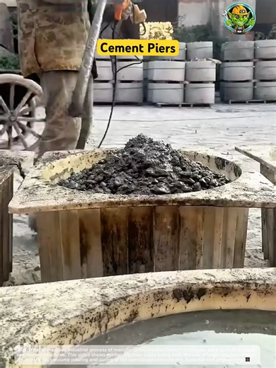 Built to Last: Manufacturing Cement Piers for Bridges 🏗️🧱