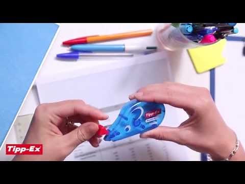 Using correction pen Tipp-Ex Pocket Mouse - 2014 video