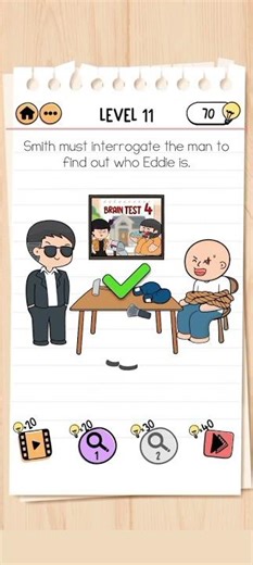 Brain Test 2| Agent Smith Level 11-12|| #braintest #animation #gaming #gamingvideos #gameplay #games