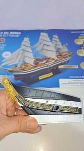 MODELLINO AMERIGO VESPUCCI HACHETTE: ANTEPRIMA SEZIONE SCAFO, FREGI DECORATIVI E POLENA 🤩👍 #shorts