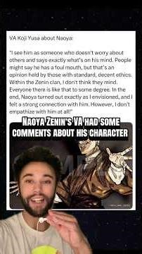 Naoya Zenin’s VA had some comments about his character #jjk #jujutsukaisen #jjkanime #naoyazenin