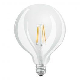 Osram Parathom Classic LED E27 Globe 125mm Włókno Przezroczysty 7W 806lm - 822-827 Dim To Warm | Ściemnianie - Zamienne 60W