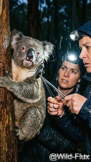 Saving Crying Koala from Deadliest ASSASSIN BUG! Risky Rescue 😱 #shorts #animals #animalrescue