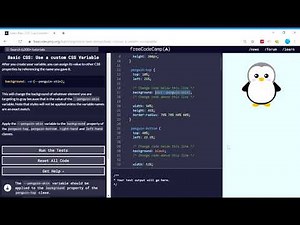 Basic CSS (39/44) | Use a custom CSS Variable | freeCodeCamp
