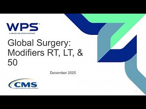 Global Surgery: Modifiers RT, LT & 50