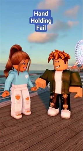 Roblox Couple Can’t Hold Hands 😂 Blocky Romance FAIL!