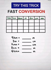 Fast Metric Conversion Trick ❤️💯😊 #math #mathTricks #TeacherGon | Ako si Teacher Gon
