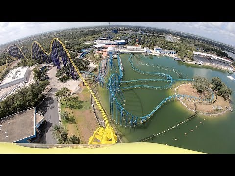 Steel Eel (4K On-Ride) SeaWorld San Antonio