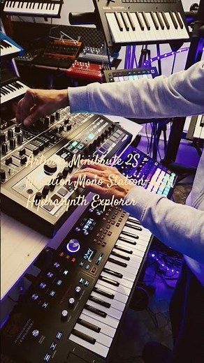 Arturia Minibrute 2S-Novation Mono Station-ASM Hydrasynth Explorer 🎶 #synth #electronicmusic