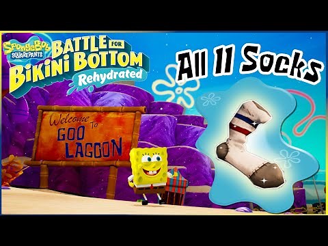 Goo Lagoon - All of Patrick's Socks | SpongeBob Battle for Bikini Bottom - Rehydrated