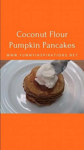 Easy Pumpkin Pancakes With Coconut Flour in 10 Minutes 🎃