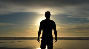 Person Reaches Beach Enjoys Scenery Stock Footage SBV-327619739 - Storyblocks