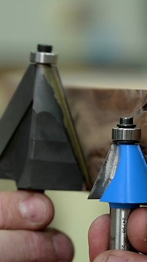 Custom made router bit that made me a little nervous #router #woodworking