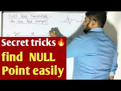 Electro. -07, Easily Solve Null Point problems in electrostatics