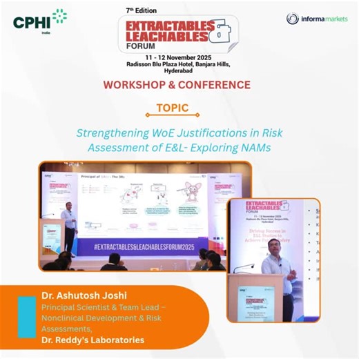 How NAMs are changing extractables and leachables risk assessment | Pharma E&L Forum posted on the topic | LinkedIn