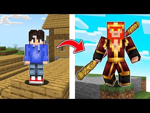 I became THE MONKEY KING in Minecraft