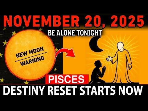 PISCES ♓ Nov 20 New Moon: You MUST Be Alone Tonight — A Rare Portal Is Resetting Your Entire Destiny