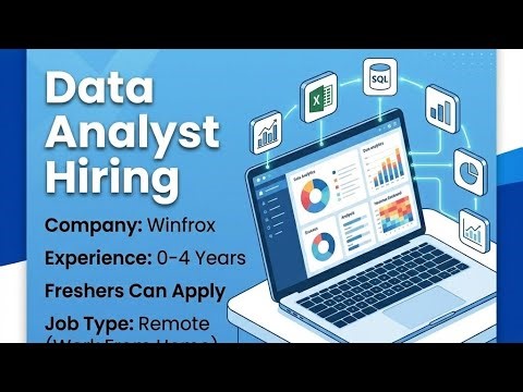 🚨 Remote Job Alert – Data AnalystWinfrox compan Data Analyst position ke liye hiring kar rahi hai