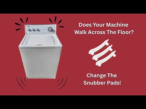 Washer Shaking or Moving? Fix It by Changing These Simple Pads