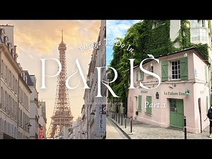 Paris Travel Vlog Part 1 | Girl Solo Trip | Eiffel Tower At Sunset | Montmartre