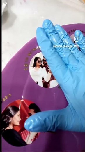 Resin Anniversary Gift #resinart #resin #resinphotoframe #resinanniversarygift #anniversarygift