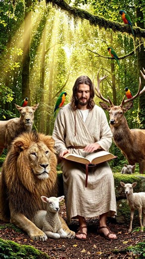 The Good Shepherd and His Little Flock 🐑#jesus #jesusfreak #love #god